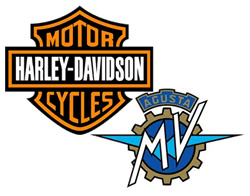 Harley-Davidson und MV Agusta Logo