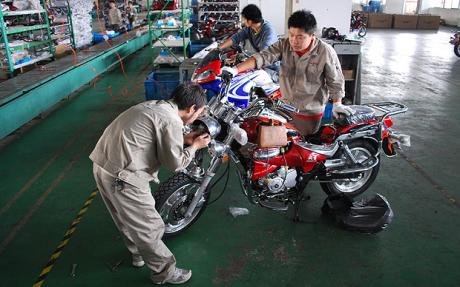 Produktion von Scooter in China