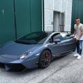 Andrea Iannone im Lamborghini Superleggera