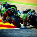 Aragon als Pol Espargaro innen vorbei will