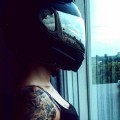 Helm Tattoo Babe 