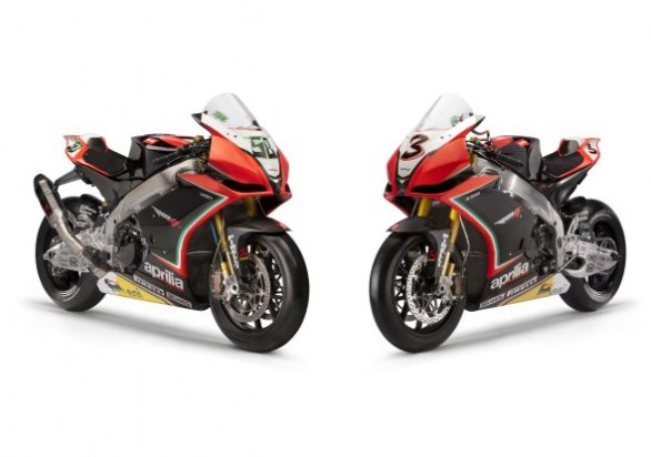 2012 WSBK Aprilia Team mit Biaggi und Laverty