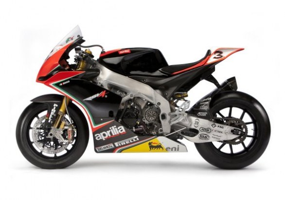 2012 WSBK Aprilia Team mit Biaggi und Laverty