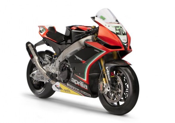 2012 WSBK Aprilia Team mit Biaggi und Laverty