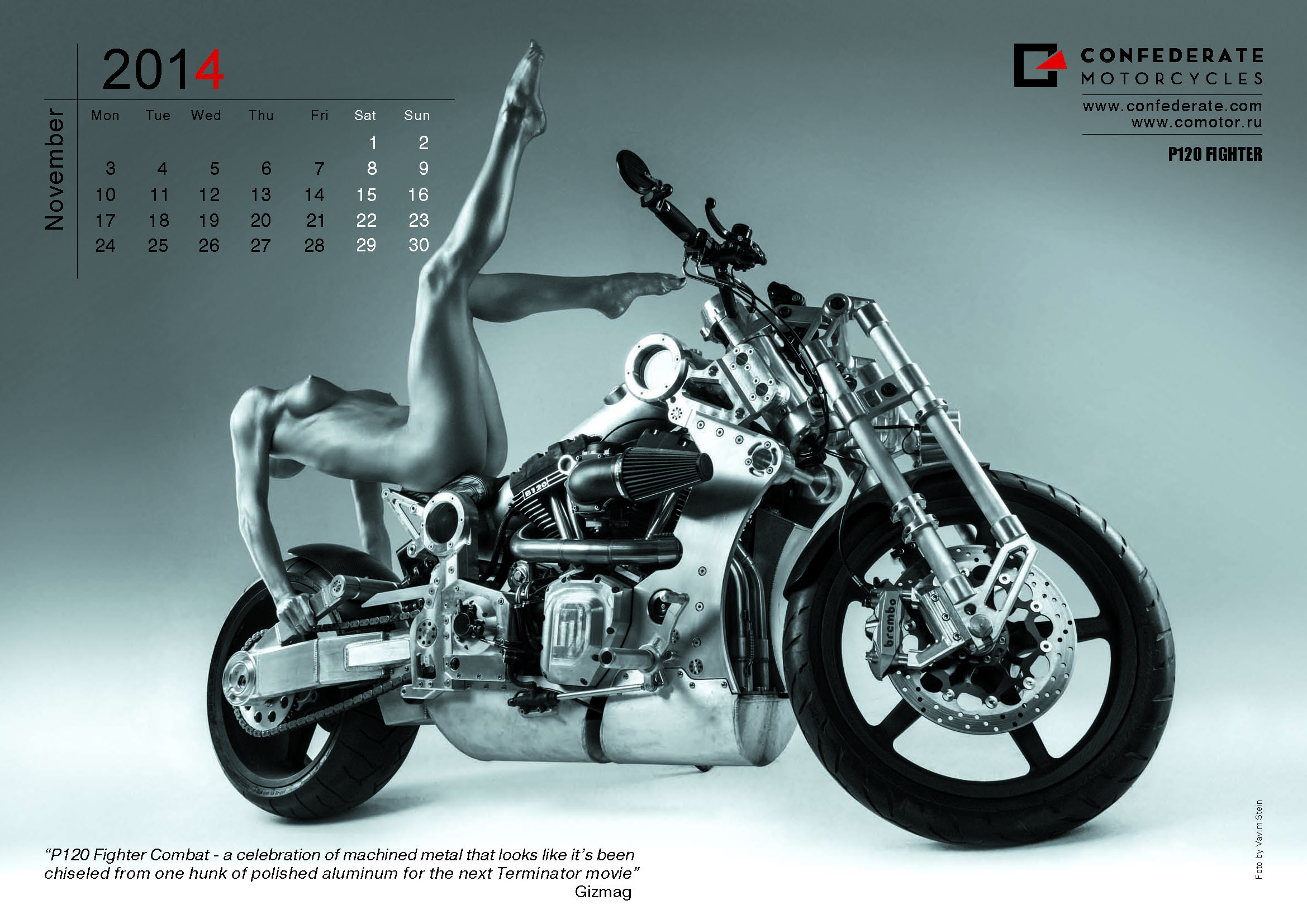 2014 Confederate Kalender November