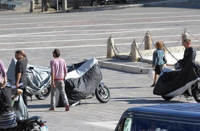 Honda CB500R CB500R und CB500X beim Spotdreh in Italien