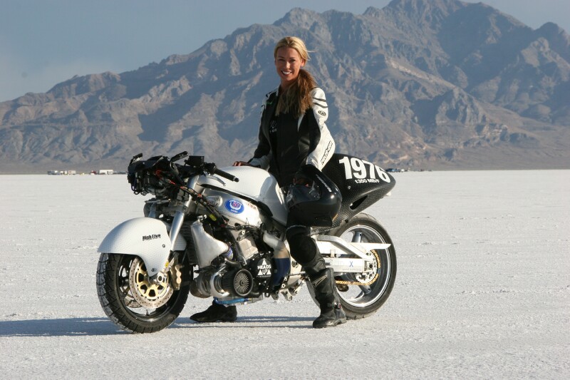 Leslie Porterfield auf Turbo Hayabusa