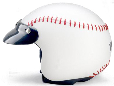 Torneo Helm im Baseballdesign