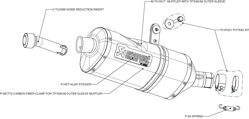 Akrapovic Slip On für Kawasaki ER-6N 2009