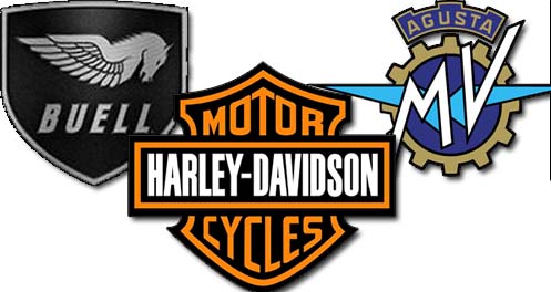 Logos von Harley Davidson - Buell - MV Agusta