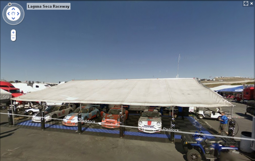 Laguna Seca - Google Streetview - Paddock