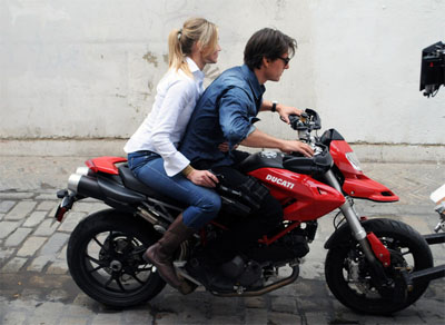 Tom Cruise und Cameron Diaz bei Dreharbeiten zu Knight and Day