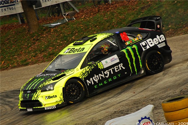 Valentino in Ford Focus bei Monza Rally