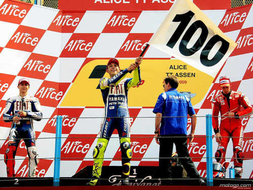 Valentino Rossi 100 Sieg