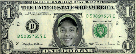 Valentino Rossi Dollar Note