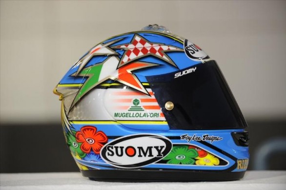 2010 MotoGP Helm Loris Capirossi