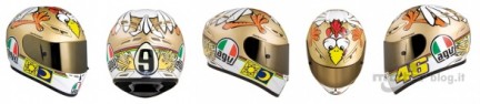 AGV limitierte Version Valentino Rossi Huhn Helm