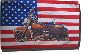 USA Motorrad Fahne