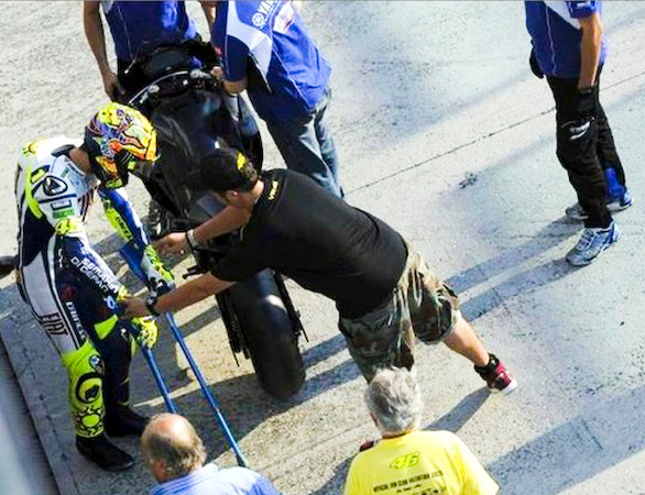 Valentino Rossi Misano Test auf SBK R1