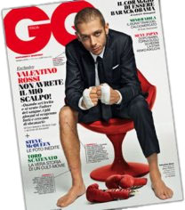 Valentino Rossi auf dem Cover der GQ