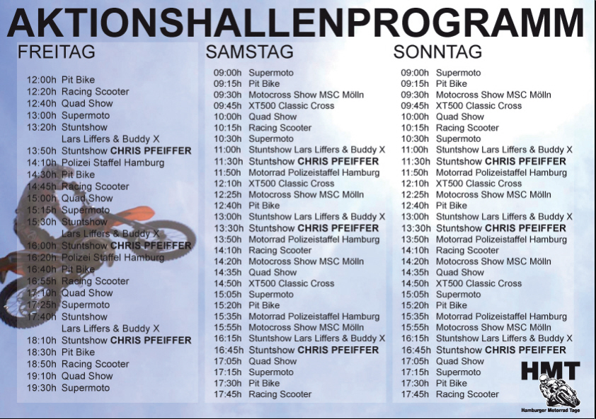 2011 Hamburger Motorrad Tage Programm