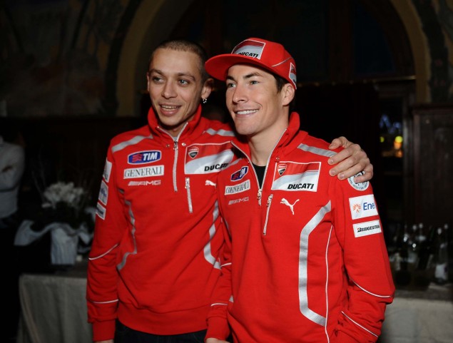 Rossi und Hayden beim Wrooom 2011