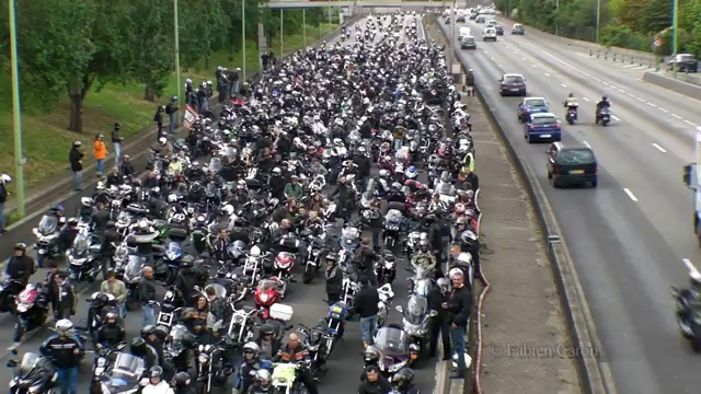 Bikerproteste in ganz Frankreich