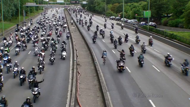 Bikerproteste in ganz Frankreich