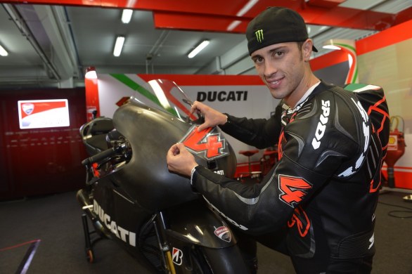 2012 Andrea Dovizioso Test Ducati D16 in Valencia