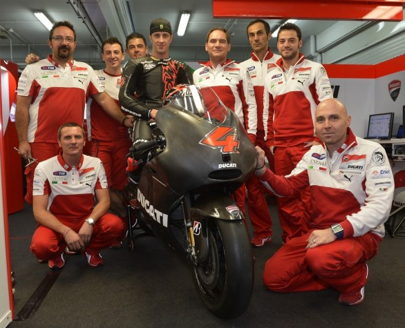 2012 Andrea Dovizioso Test Ducati D16 in Valencia