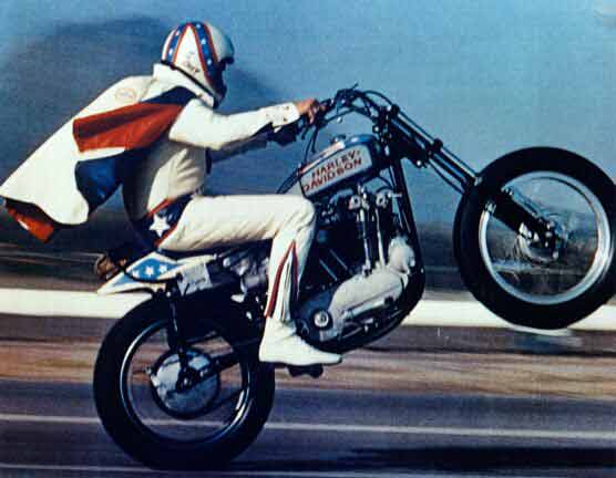 Evel Knievel Wheelie