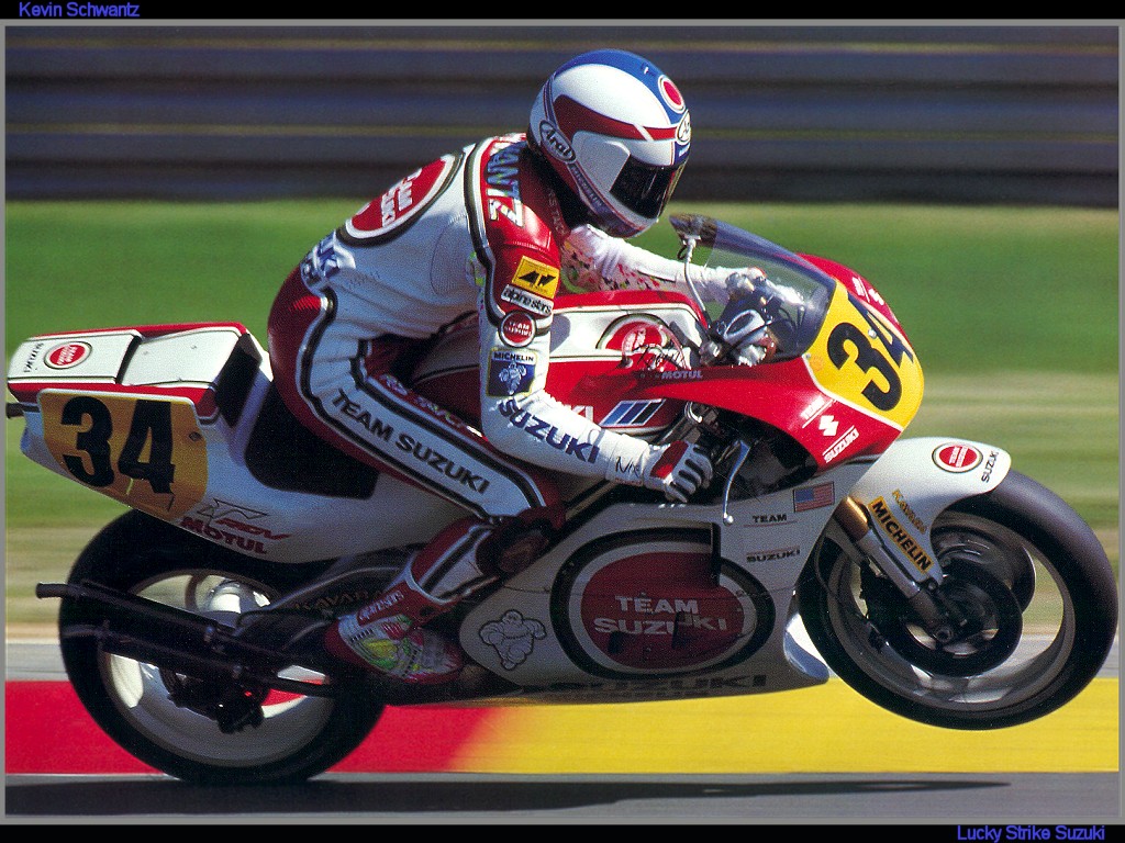 Kevin Schwantz auf Rizla Suzuki