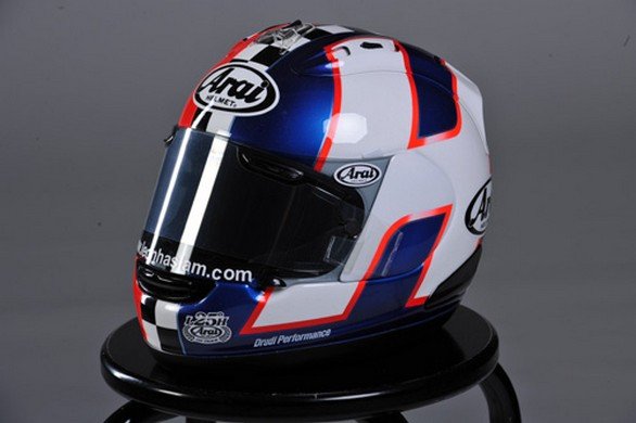 Leon Haslam 25 Jahre Arai Helm