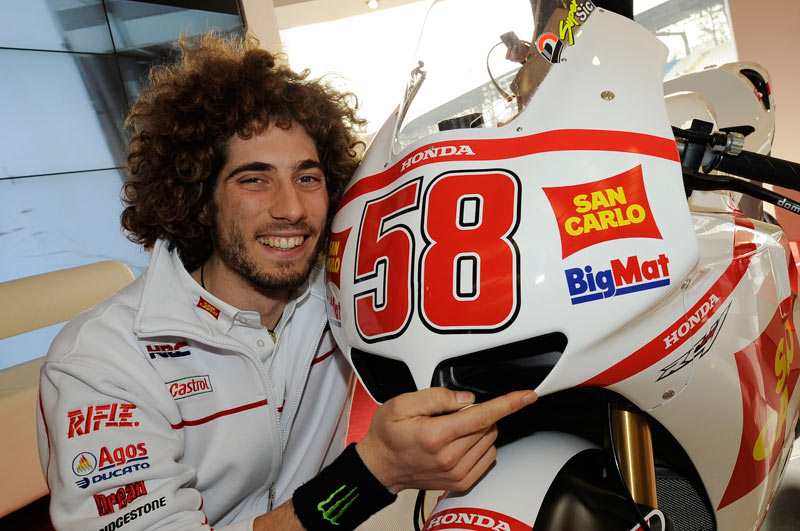 Marco Simoncelli 2011 mit Gresini Honda