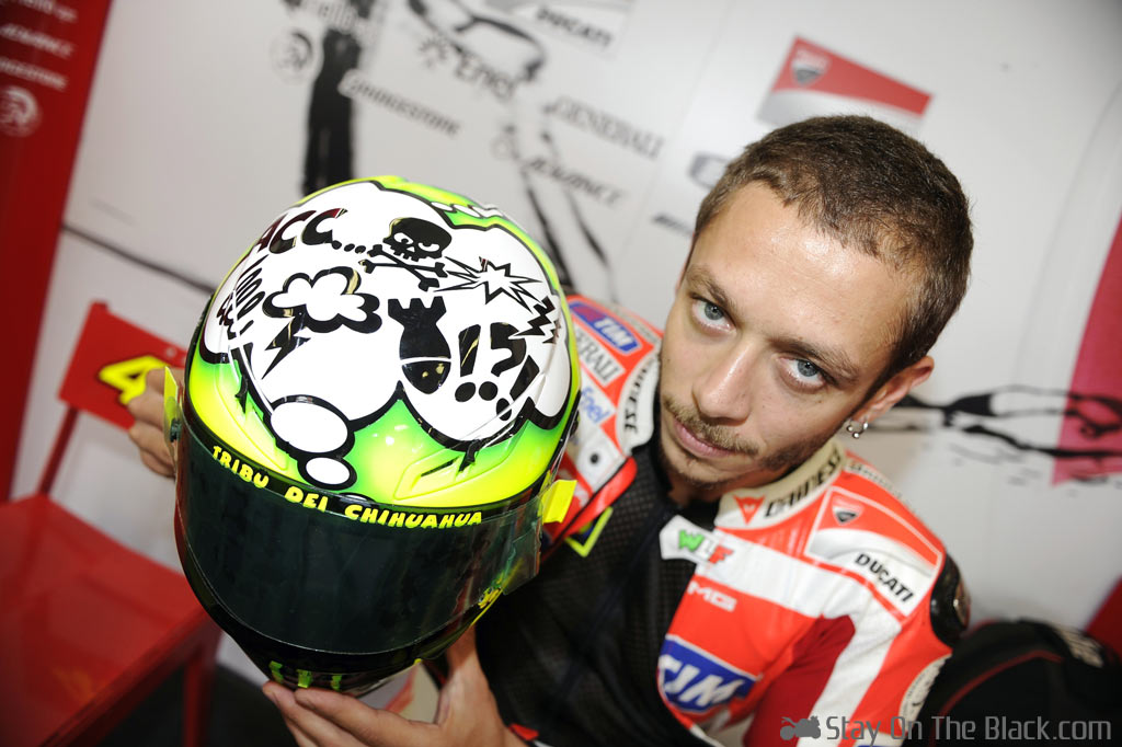 2011 Rossi Misano Comic Bomb Helm