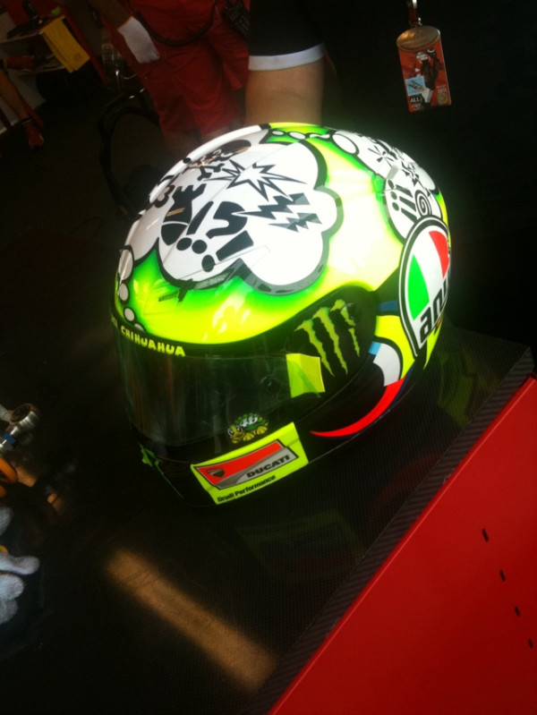 2011 Rossi Misano Comic Bomb Helm