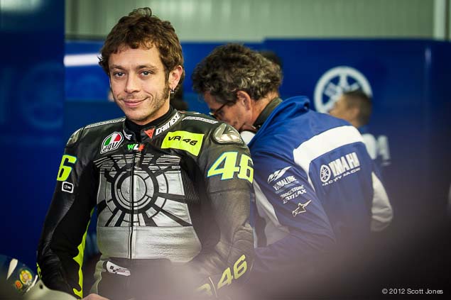 2012 Valentino Rossi auf M1 in Valencia