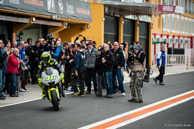 2012 Valentino Rossi auf M1 in Valencia