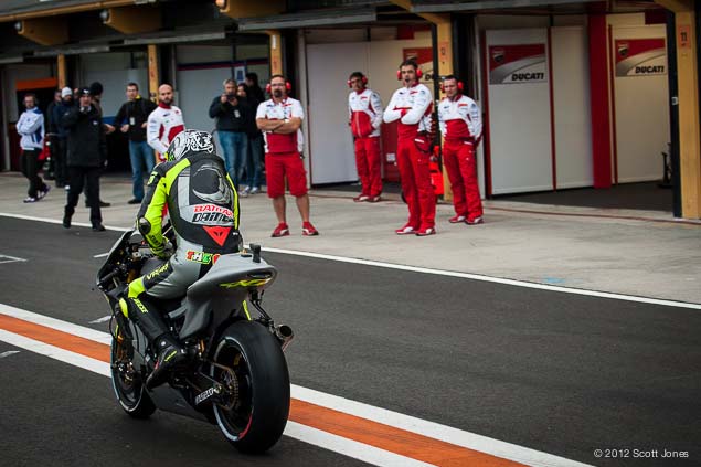 2012 Valentino Rossi auf M1 in Valencia