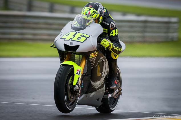 2012 Valentino Rossi auf M1 in Valencia