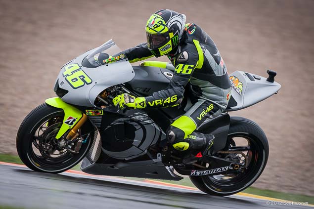 2012 Valentino Rossi auf M1 in Valencia