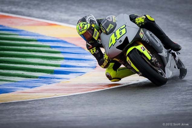 2012 Valentino Rossi auf M1 in Valencia