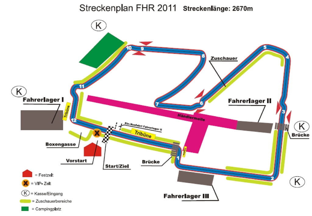 2011 Fischereihafen Rennen die Strecke